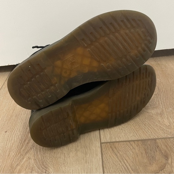 DR MARTENS Kid’s size 2‎ Black 1460 Combat Leather Zip Boots - Picture 8 of 8